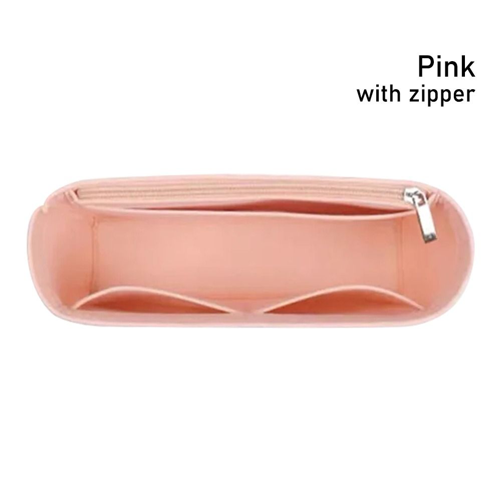Portable Multi-Pocket Bag Organizer for Longchamp Mini Bag, Felt Handbag Liner Insert for Easy Storage