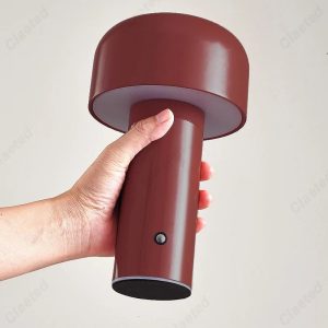 Portable Mushroom Table Lamp with Touch Control and Rechargeable Design