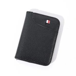 Portable Super Slim PU Leather Wallet - Mini Credit Card Holder for Men