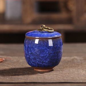 Portable Tea Coffee Sugar Jar, Mini Airtight Kitchen Storage Container with Lid