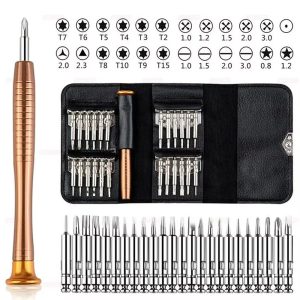 Precision Screwdriver Repair Kit with Magnetic Bits for Laptop Phone Electronics Maintenance
