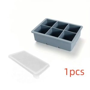 Premium Stackable Large Square Ice Cube Tray with Spill-Proof Lid