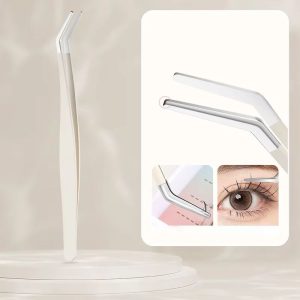 Premium Stainless Steel Eyelash Extension Tweezers Rose Gold