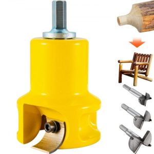 Premium Tenon Cutter, Aluminum & Steel Log Furniture Cutter, Commercial Woodworking Tool for Home DIY Projects