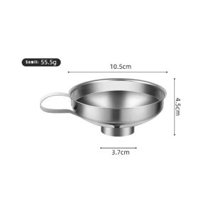 Premium Wide-Mouth Stainless Steel Kitchen Funnel - Heavy-Duty Canning & Jam-Making Tool