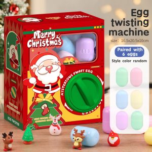 Prize Dispenser Game, Capsule Vending Machine Toy, Christmas Surprise Eggs Blind Box