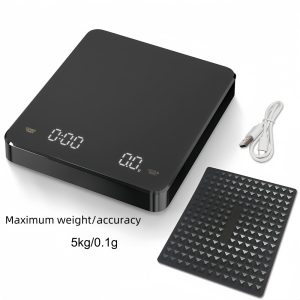 Professional High-precision Electronic Coffee Scale LED Display USB Timing Waterproof Pad Coffee Accessories