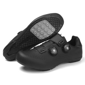 Professional MTB and Road Bike Cycling Shoes with Double Buckles