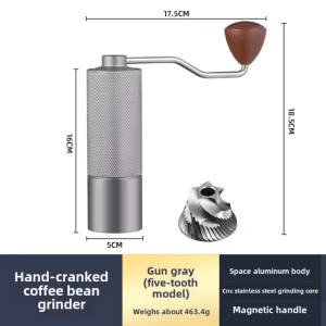 Professional Manual Coffee Grinder Stainless Steel Adjustable Burr Mill