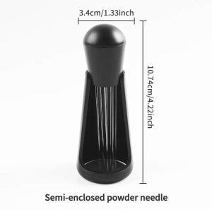 Professional Wood-Handled WDT Tool - Precision Espresso Needle Distributor for Barista Extraction