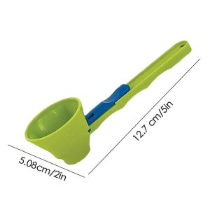 Protein Powder and Milk Powder Measuring Spoon with Sliding Funnel Design