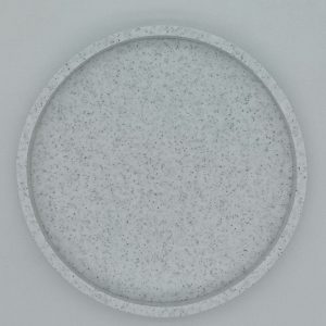 PureCircle Round Bathroom Vanity Tray Silicone Decorative Organizer