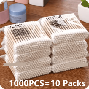 PureSoft Double-Head Wood Stick Cotton Buds Pack