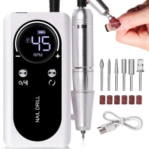Rechargeable 45000RPM Electric Nail Drill Machine for Professional Manicure