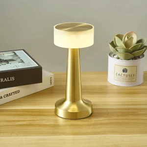 Rechargeable LED Bar Table Lamp, Touch Sensor, Wireless Night Light for Bedroom, Desktop Decor