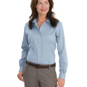 Red House RH47 Women's Nailhead Non-Iron Button-Down Shirt - Slate Blue - L
