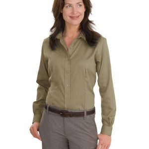 Red House RH47 Women's Nailhead Non-Iron Button-Down Shirt - Tan - M