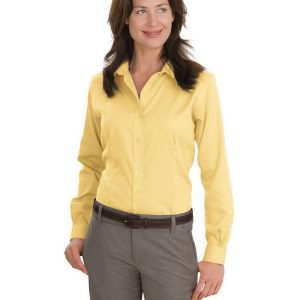 Red House RH47 Women's Nailhead Non-Iron Button-Down Shirt - Yellow - M