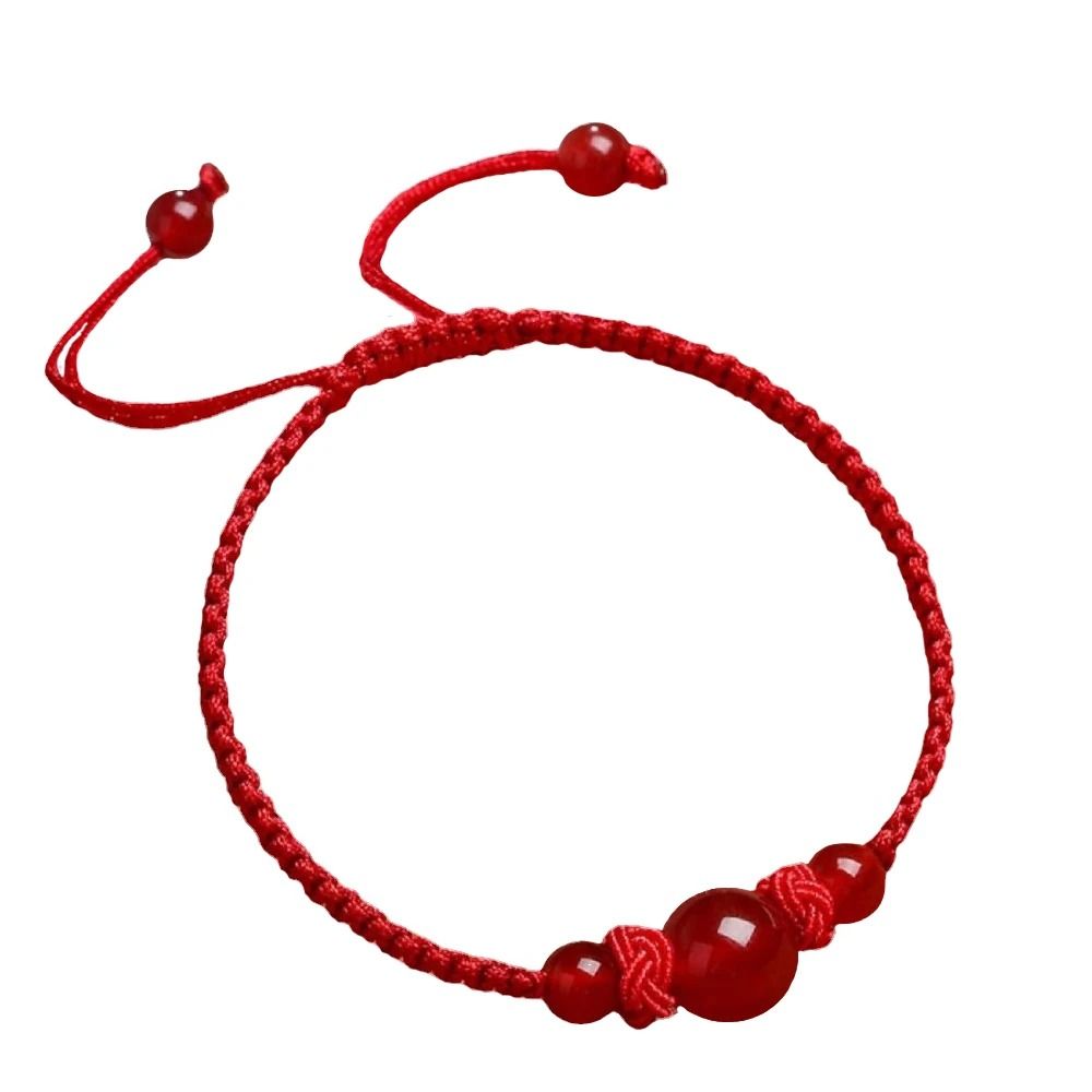 Red String Agate Bracelet for Good Luck and Couple Gift