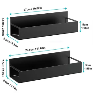 Refrigerator Magnetic Shelf, Hanging Basket, Space Saving Kitchen Organizer Shelf, Spice Sundry Side Storage Rack Holder