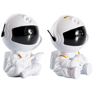 Remote Control Robot Night Light, 360 Rotating Stepless Dimming Projector, Net Red Selfie Atmosphere Lamp