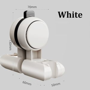 Removable Punch-free Suction Cup Shower Bracket Adjustable Bathroom Shower Rack