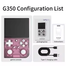 Retro Handheld Game Console with 3.5-Inch IPS Screen, Linux OS, Dual Joysticks, Vibration Motor, 64GB Memory, Portable