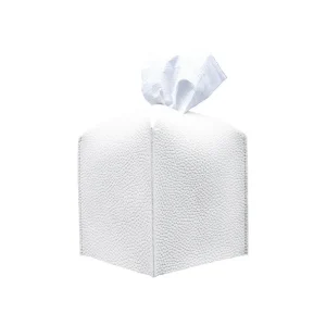 Retro Tissue Box, Square Tissue Box Cover, Decorative PU Leather Case Organizer for Car, Home, Bathroom Desktop
