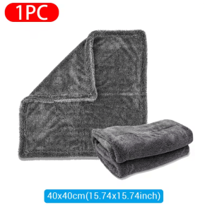 SEAMETAL 1200GSM Microfiber Car Drying Towel - Ultra Absorbent Double-Sided Cleaning Cloth