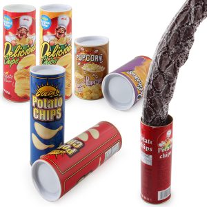 Scary Potato Chip Snake Magic Toy, Halloween Prank Gift, Fun Gag Trick for April Fool Day Party