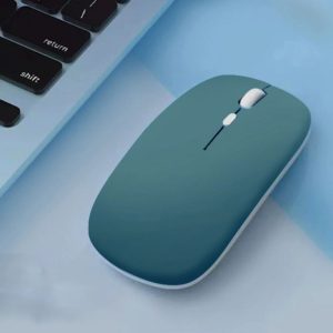 Silent Bluetooth Wireless Mouse - Slim Rechargeable Wireless Mouse for Laptop, iPad & Tablet