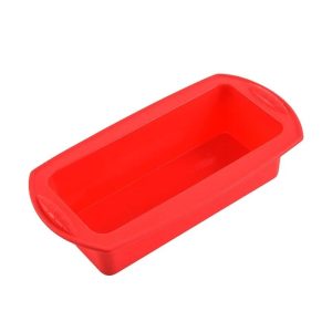 Silicone Bread and Cake Baking Pan - Rectangular Non-Stick Loaf Mold for Brownies, Cheesecake, and Pastries