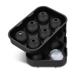 Silicone Ice Cube Tray with Lid - Reusable Diamond & Whiskey Molds for Freezer