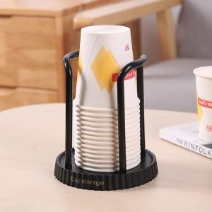 Simple Paper Cup Holder and Storage Rack