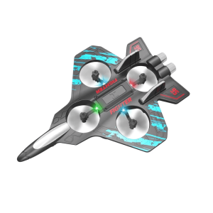 SkyRider RC Jet Plane, Remote Control Foam Fighter for Stunts & LED Lights