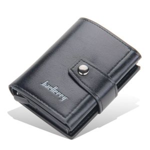 SlimShield RFID Men's Card Wallet with Hasp Closure