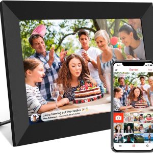 Smart Electronic Image Album for Gift, Digital Photo Frame WIFI Frameo, HD Touch Screen Digital Picture Frame