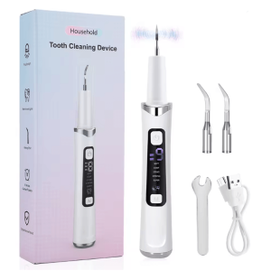 SmilePro Ultrasonic Tooth Cleaner with 5 LED Lights and 9-Level Plaque Removal System