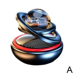 Solar Rotating Crystal Ball Car Aromatherapy Diffuser Ornament