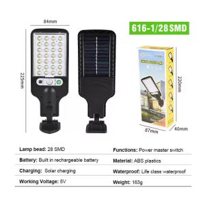 SolarPro Outdoor Motion-Sensor LED Street Light - Waterproof Solar Street Light with 3 Lighting Modes