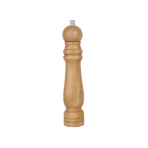 Solid Wood Salt and Pepper Grinder Set Adjustable Spice Mill for Kitchen Cooking