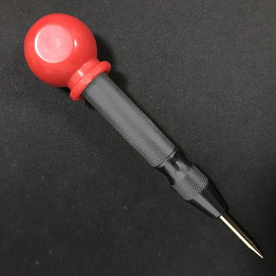 Spring Loaded Breaker, Automatic Center Punch Tool, Strikes Surface Hammer for Accurate Marking