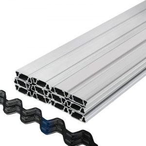 Spring Wire and Lock Channel, Spring Lock & U-Channel Bundle for Greenhouse, PE Coated Spring Wire & Aluminum Alloy