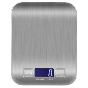 Stainless Steel Digital Kitchen Food Scale with LCD Display