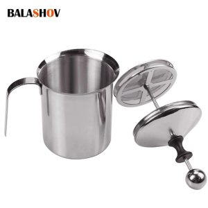 Stainless Steel Double Mesh Milk Frother For Coffee And Cream Foam