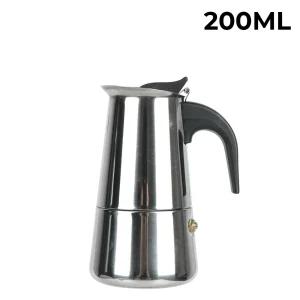 Stainless Steel Moka Coffee Maker, Mocha Espresso Latte Stovetop Filter Coffee Pot for Kitchen