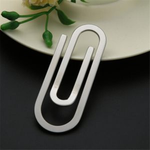 Stainless Steel Money Clips for Paper and Banknotes Creative Design