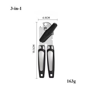 Stainless Steel Multifunction Can & Bottle Opener - Professional Kitchen Jar & Beer Handle Tool