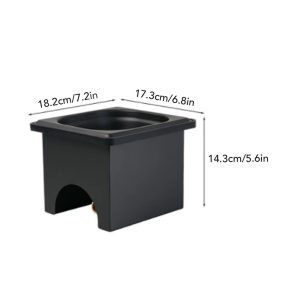 Stainless Steel Pitcher Rinser - Automatic Glass Washer for Kitchen Sink, Bar and Coffee Station (Black)