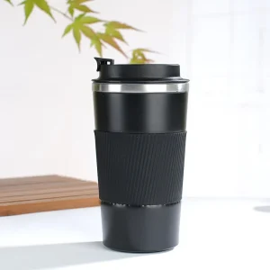 Stainless Steel Reusable Coffee Cup Reusable Travel Coffee Mug for Office & Car